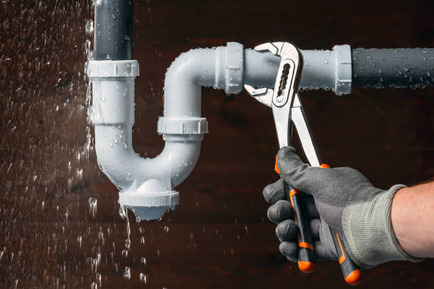 Professional Emergency Plumber technician working in Pluckemin, NJ